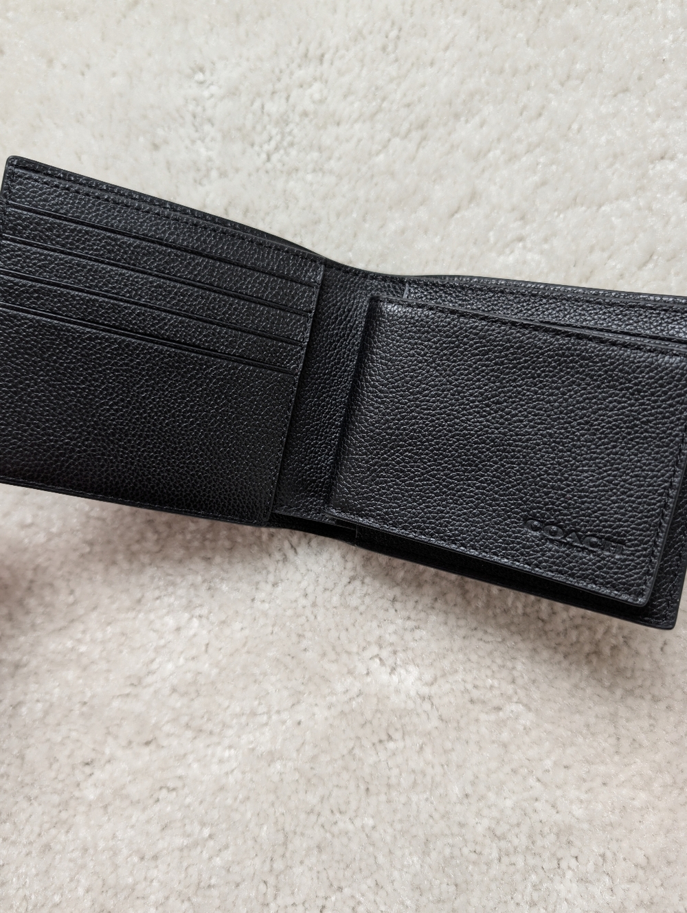 Coach Black Leather Key & Card Holder - Picture 2 of 6